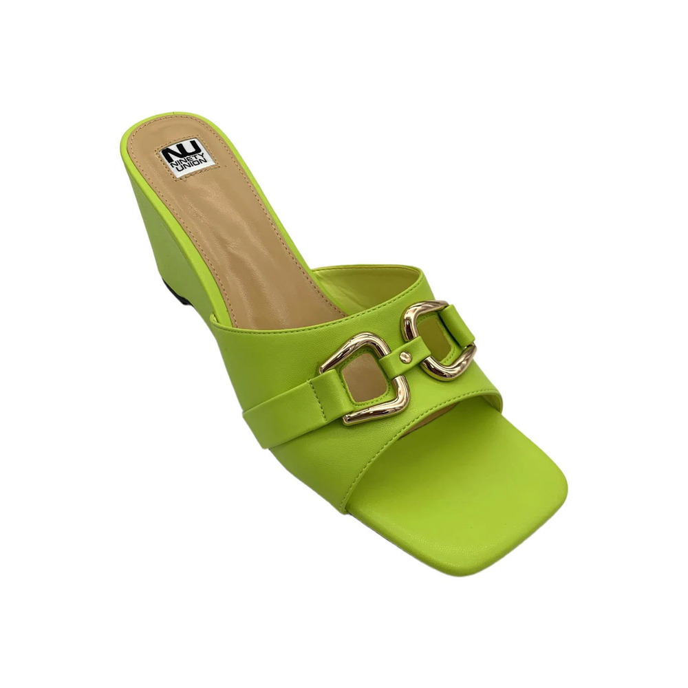 Ninety Union Women's Kensy Slip-In Wedged Sandals Lime - Medium
